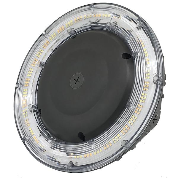 L1 LED Round Canopy, Adjustable Watt and Color, 40/50/60/75W, 135Lm/W, AC120-277V, IP65, Bronze LOC-RDCP-MW40/50/60/75MCCT30/40/50DLV - main